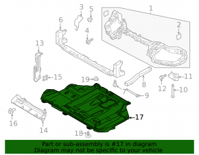 Engine protection Ford Focus mk3 11-18 2.0 plastic