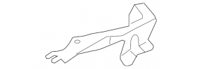 Hood hinge left Mazda3 03-08 HB FPS