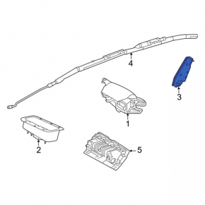 Left seat airbag for Ford Focus mk3 15-18 rest.