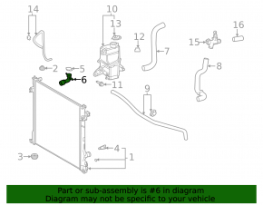Radiator neck Toyota Highlander 20-22 3.5