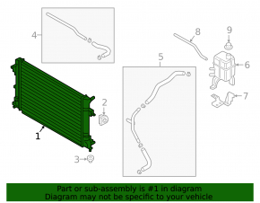 Hyundai Kona 19-23 EV Water Cooling Radiator