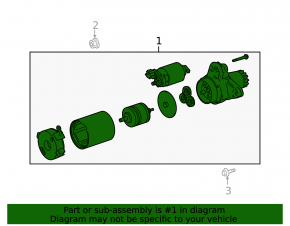 Starter Toyota Highlander 17-19 3.5 without stop-go