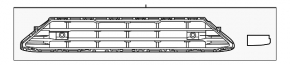 Volvo XC60 18-21 Front Bumper Lower Grille
