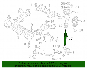 Front right shock absorber BMW X3 F25 11-17 xDrive28i