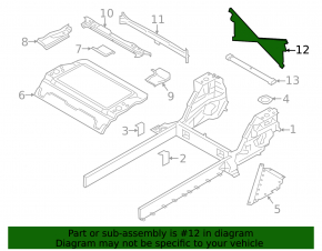 Rear Central Frame Strut BMW i3 14-20