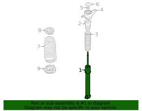 Shock absorber rear left Hyundai Sonata 20-23 2.5