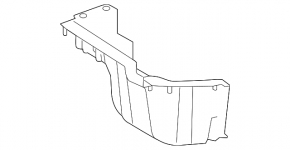 Trunk tray left Toyota Rav4 13-18