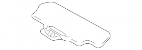 Small left visor for Lexus GX470 03-09, gray
