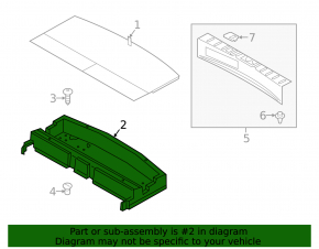 Mitsubishi Outlander 14-21 Trunk Tray