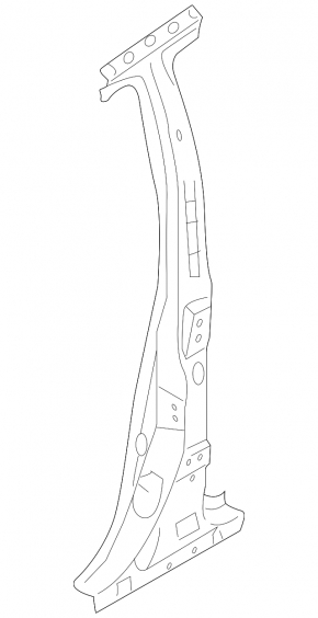 The central right body pillar of the Nissan Murano z51 09-14 was sawed off.