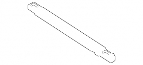 Trunk floor right VW Touareg 11-17 brown