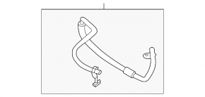 Air conditioning tube condenser-compressor Nissan Sentra 20-24