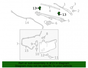 Windshield washer nozzle right Chevrolet Equinox 18-21