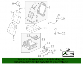 Mazda CX-50 23-25 Black Driver's Seat Recline Lever