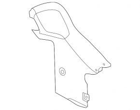 Ford Focus mk3 11-18 4d left trunk opening trim
