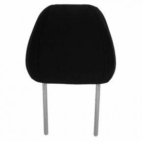 Front right headrest Ford Mustang mk6 15-23 fabric, black, white stitching, with hook