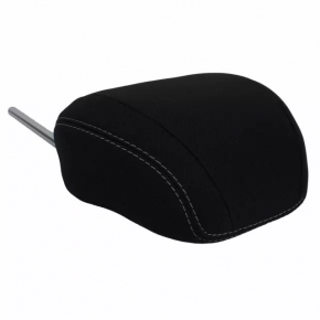 Front right headrest Ford Mustang mk6 15-23 fabric, black, white stitching, with hook
