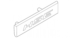 Jaguar I-Pace 19-23 right fender HSE emblem
