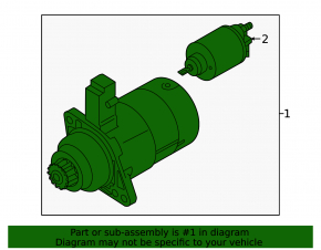 Starter for Volkswagen Golf 19-21 1.4T