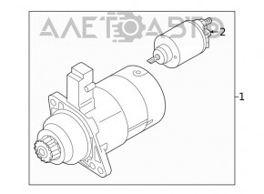 Starter for Volkswagen Golf 19-21 1.4T