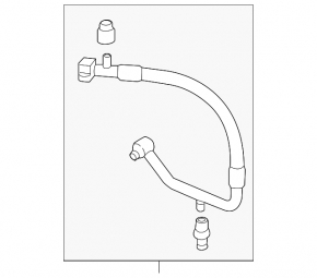 Air conditioner tube compressor-heater first with sensor Chevrolet Volt 16-
