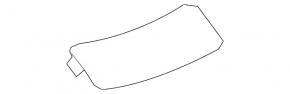 Chevrolet Malibu 16-25 black rear upper center console trim, texture, scratches
