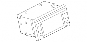 Nissan Sentra 13-16 Radio Tape Monitor, No Navigation, Water Damage