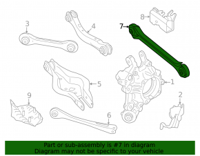 Rear left camber arm for BMW i4 2021-2025