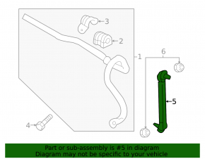 Stabilizer link front left Chevrolet Volt 16-