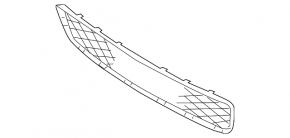 BMW X6 E71 08-14 Lower Front Bumper Grille With Sport Pack