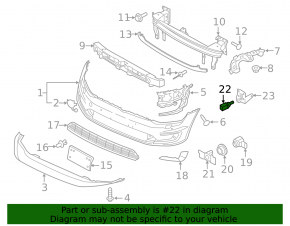 Ambient Air Temperature Sensor VW Jetta 15-18 USA