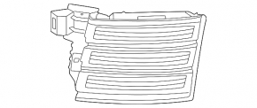 Radiator grill right Nissan Kicks 25-26