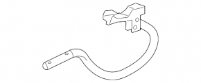 Trunk lid hinge left Acura TLX 15-