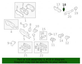 Light sensor Subaru Forester 14-18 SJ