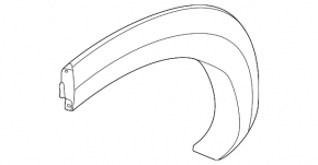 Rear right fender arch trim for Nissan Pathfinder 22-25