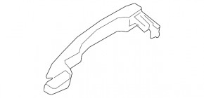 Door handle outer rear left Nissan Altima 19-24