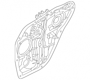 Rear left window lift mechanism for Hyundai Sonata 20-26