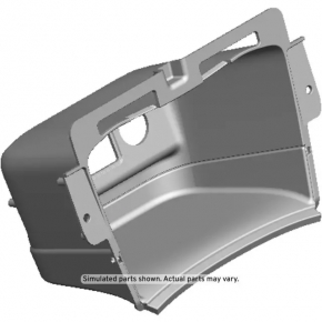 Chevrolet Equinox 19-24 black front center console pocket