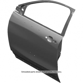 Door bare front left Chevrolet Equinox 18- black GB8, painted