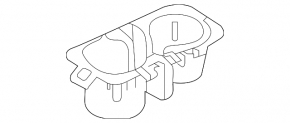 Hyundai Sonata 20-23 center console cup holders
