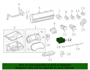 Instrument cluster lighting control buttons Toyota Sienna 21-25