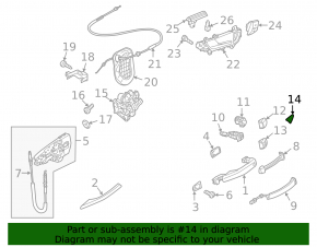 Plug for outer handle front right Audi Q5 8R 09-17 with chrome trim