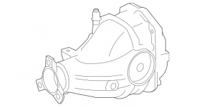 Rear differential gearbox Mercedes GLS-class X166 13-16 3.0, 4.6, 4.7 AWD 3.46