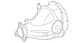 Rear differential gearbox Mercedes GLS-class X166 13-16 3.0, 4.6, 4.7 AWD 3.46