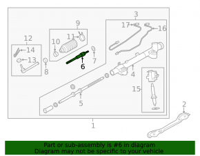 Left steering rod for Infiniti M37 Q70 11-19 RWD