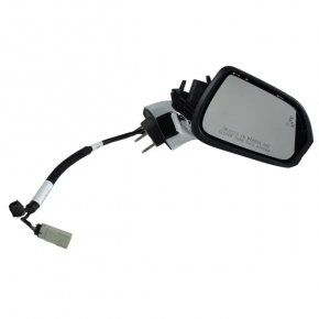 Side mirror right Lincoln MKZ 13-16 12 pins, BSM, turn signal, graphite UH+chrome