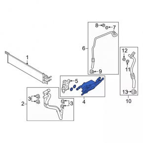 Lincoln Corsair 20-25 Automatic Transmission Cooling Radiator