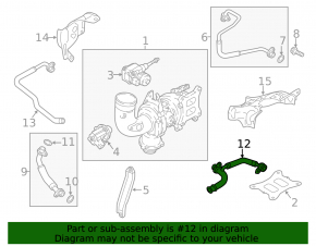 Audi Q5 80A 18-20 2.0T Turbocharger Cooling Pipe (Outlet)