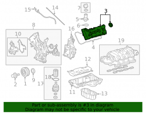 Left Valve Cover 3URFE Toyota Sequoia Tundra 08-16 5.7