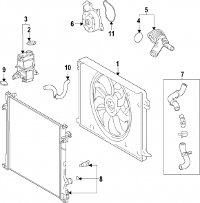 Toyota Grand Highlander 24-26 JP built water pump